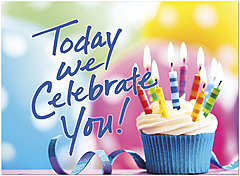 Celebrate Cupcake Birthday Card A1414U-Y